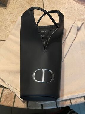 Christian Dior cosmetic pouch/makeup brush holder and a small Dior jewelry pouch